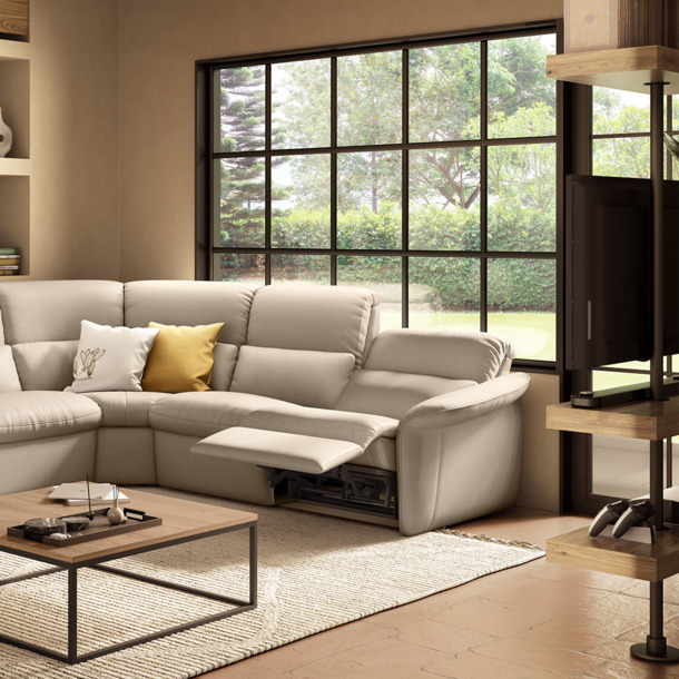 Natuzzi salon Arles met relaxfunctie - 0